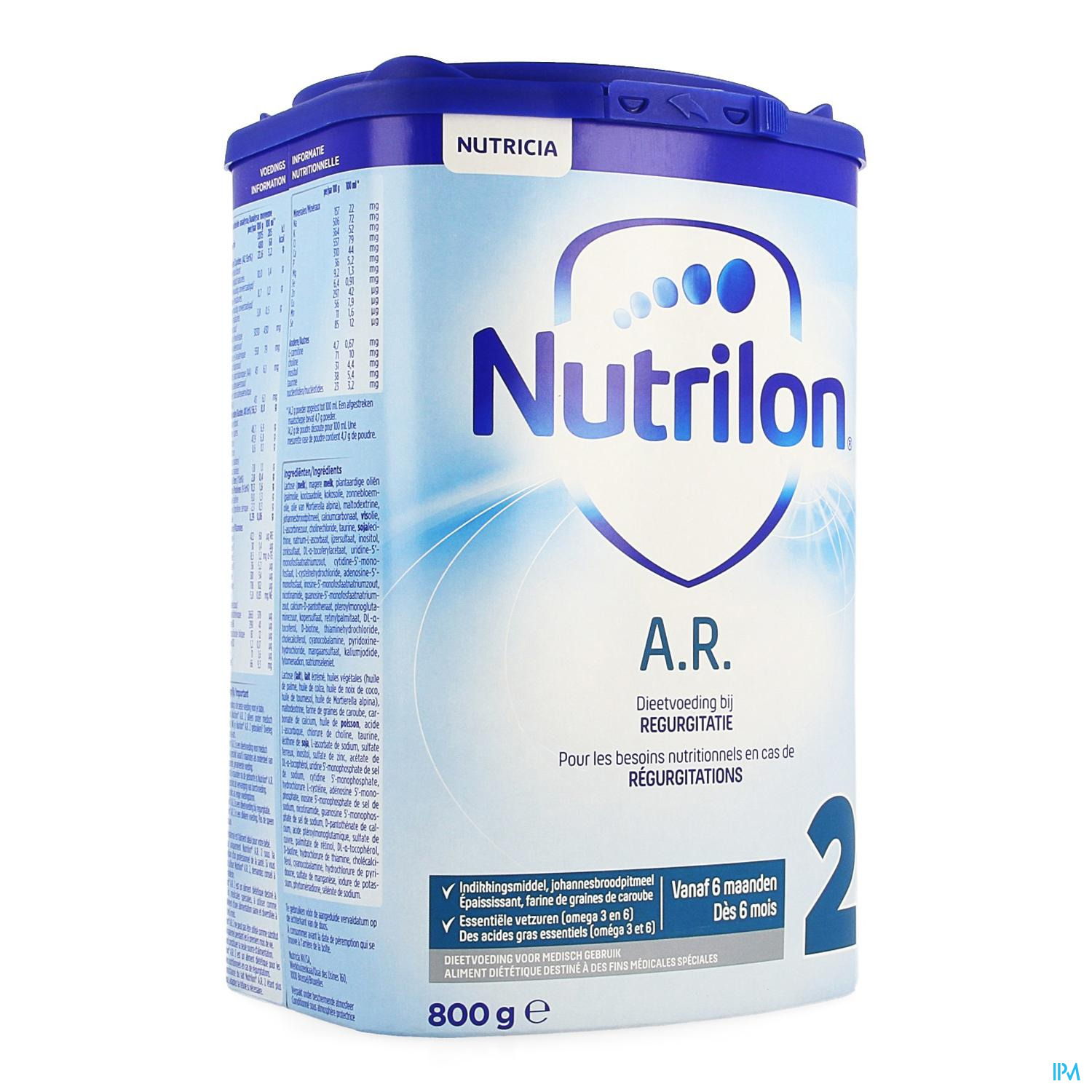 Nutrilon Ar2 Lait De Suite Anti Regurgitation Poudre 800g Apotheek Peeters Oudsbergen Nv