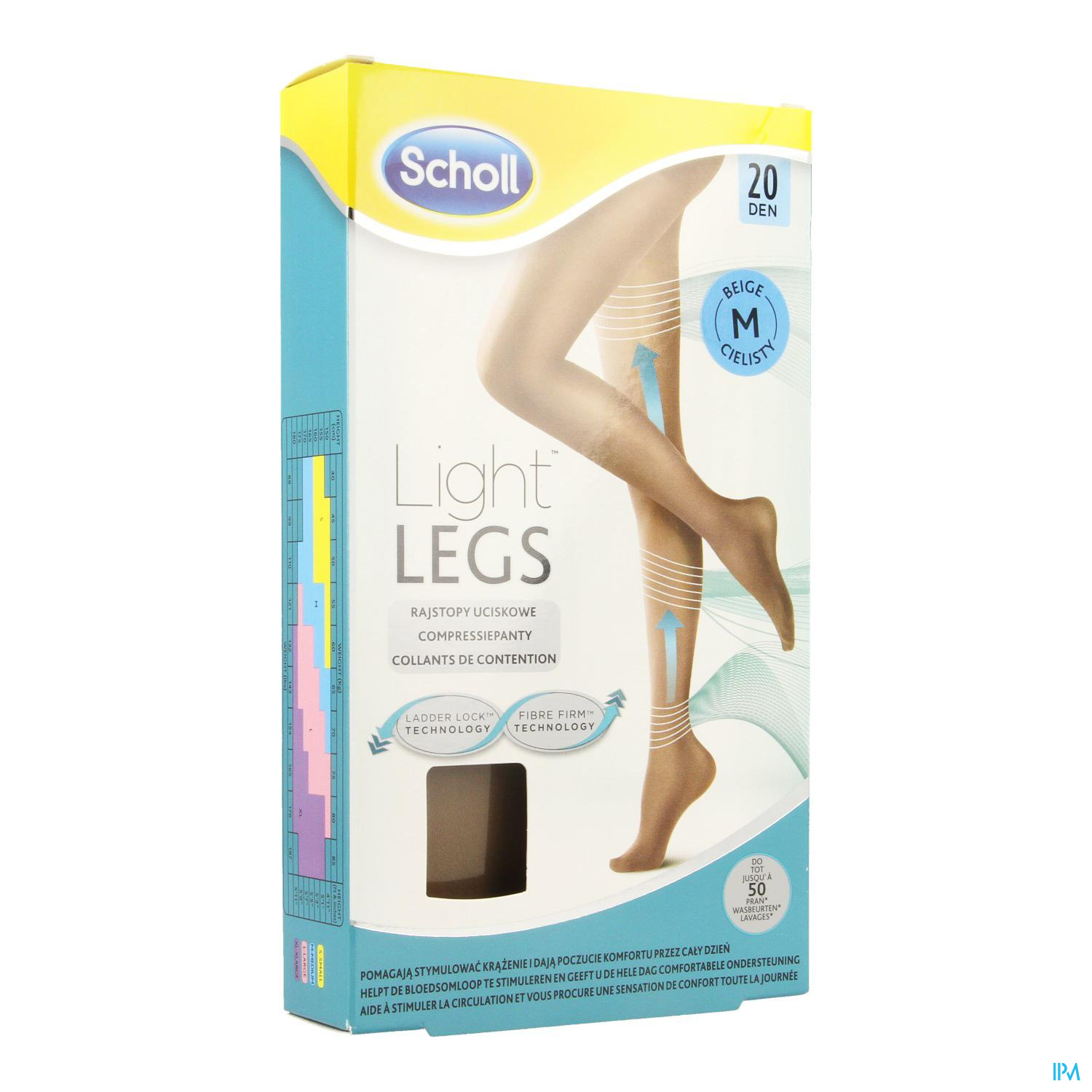 SCHOLL LIGHT LEGS 20D BEIGE - Apotheek Peeters Oudsbergen (Peeters Pharma BV)