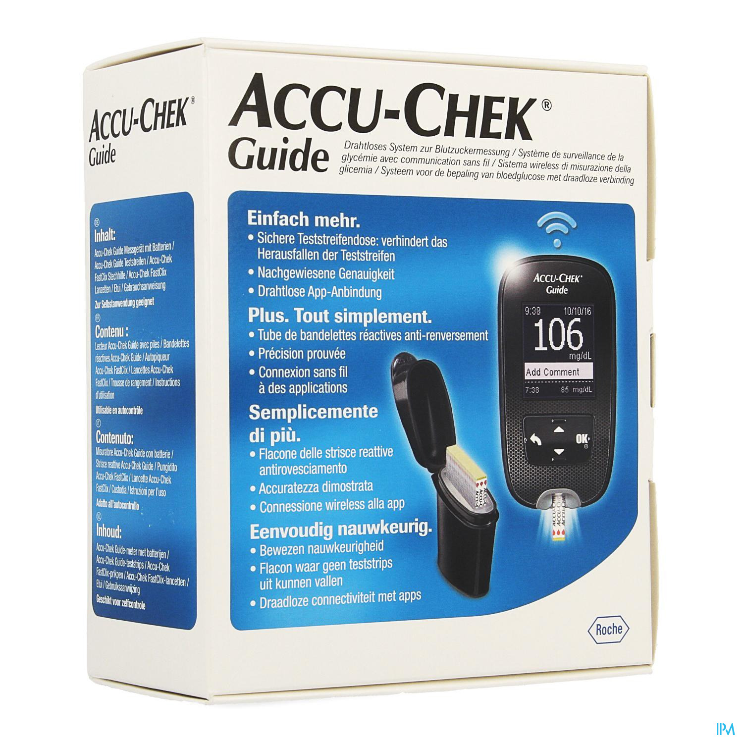 Accu Chek Guide Kit - Glucomètre - Diabète - Soins à domicile et